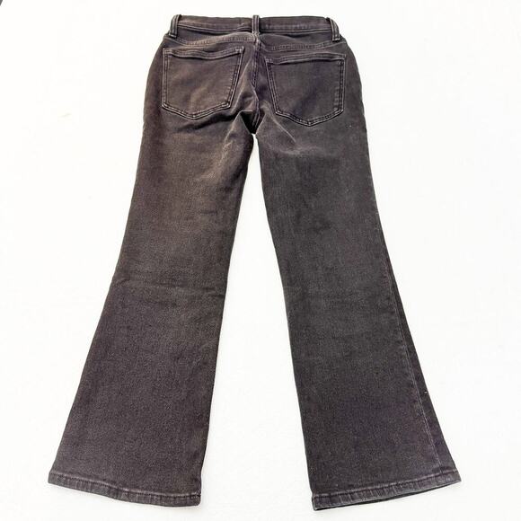 Madewell Mid-Rise Kick-Out Jeans Flared Black Denim Jeans Size 24 Petite - Picture 3 of 8